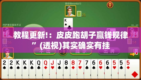 教程更新!：皮皮跑胡子赢钱规律”(透视)其实确实有挂