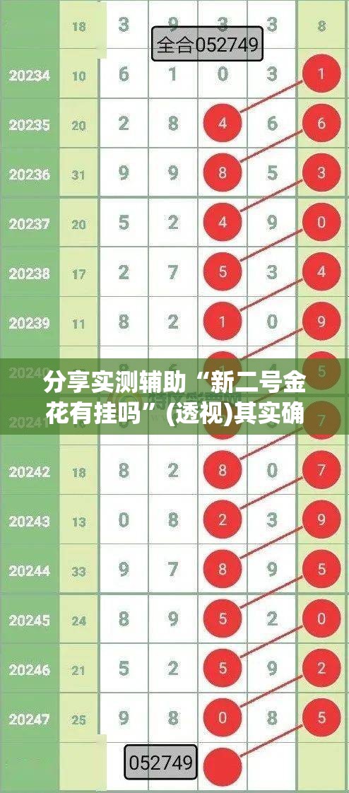 分享实测辅助“新二号金花有挂吗”(透视)其实确实有挂