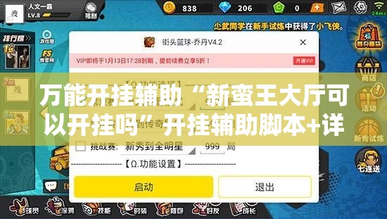万能开挂辅助“新蛮王大厅可以开挂吗	”开挂辅助脚本+详细开挂安装教程