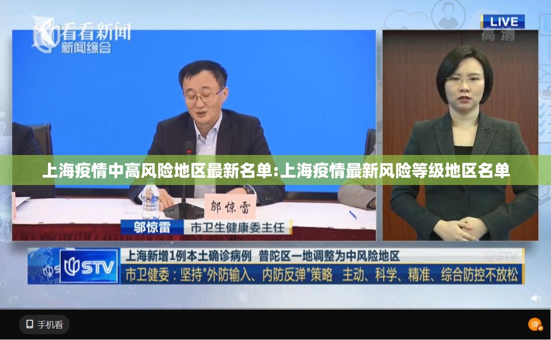 上海疫情中高风险地区最新名单:上海疫情最新风险等级地区名单 上海疫情中高风险地区最新名单:上海疫情最新风险等级地区名单