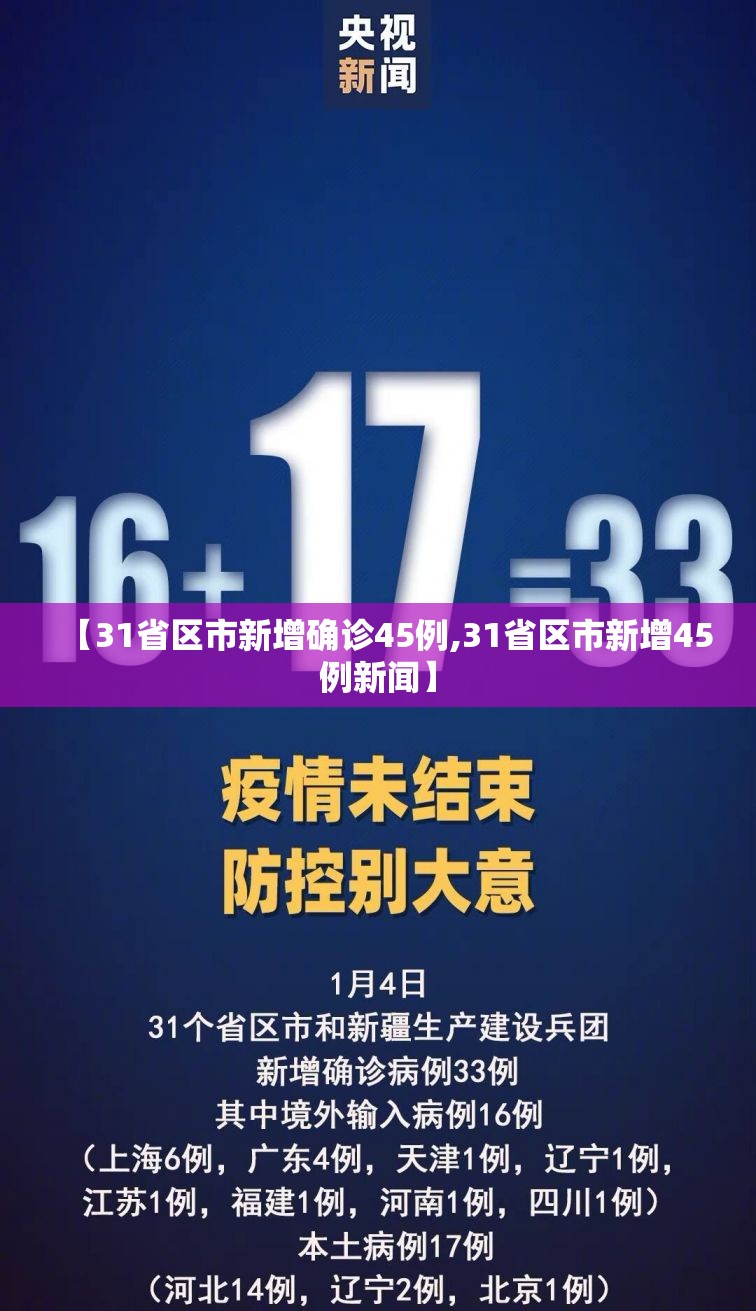 【31省区市新增确诊45例,31省区市新增45例新闻】