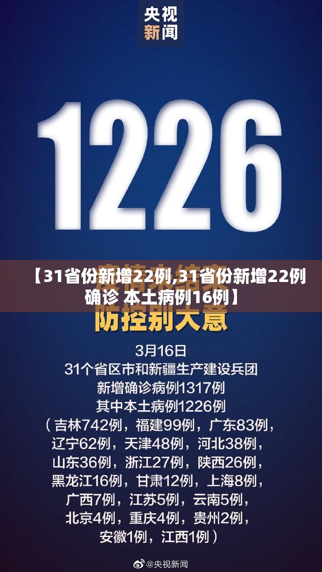 【31省份新增22例,31省份新增22例确诊 本土病例16例】 【31省份新增22例,31省份新增22例确诊 本土病例16例】