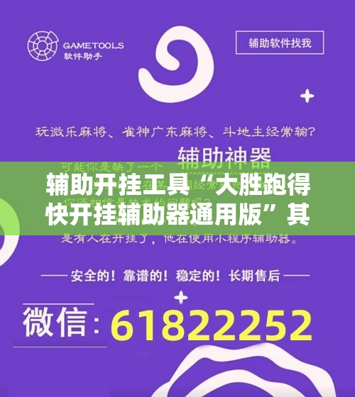 辅助开挂工具“大胜跑得快开挂辅助器通用版”其实确实有挂