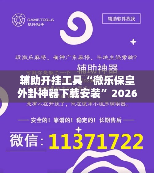辅助开挂工具“微乐保皇外卦神器下载安装”2026开挂教程步骤