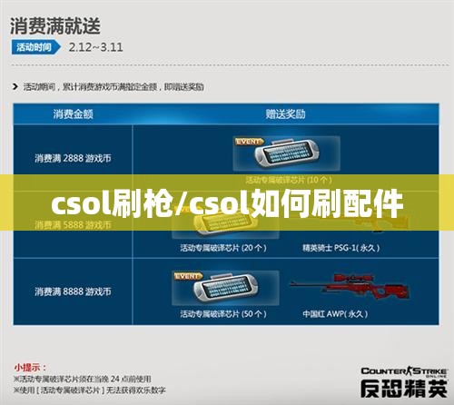 csol刷枪/csol如何刷配件