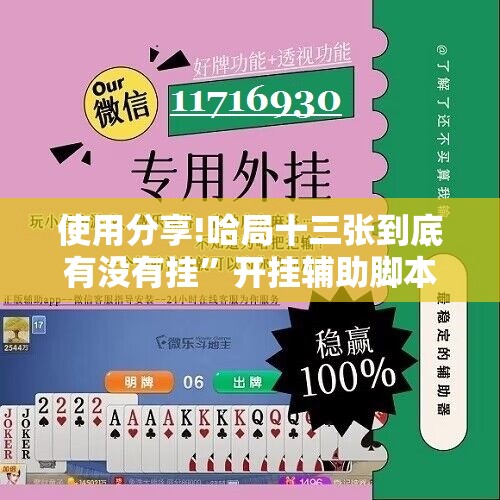 使用分享!哈局十三张到底有没有挂”开挂辅助脚本+详细开挂安装教程