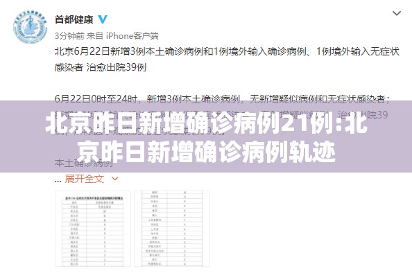 北京昨日新增确诊病例21例:北京昨日新增确诊病例轨迹