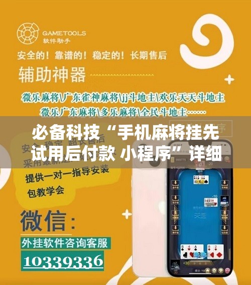 必备科技“手机麻将挂先试用后付款 小程序”详细分享装挂步骤