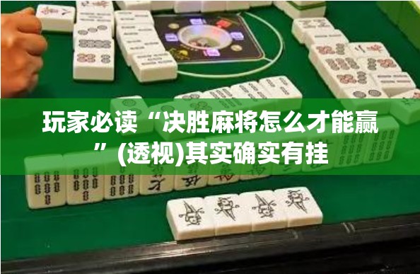 玩家必读“决胜麻将怎么才能赢”(透视)其实确实有挂