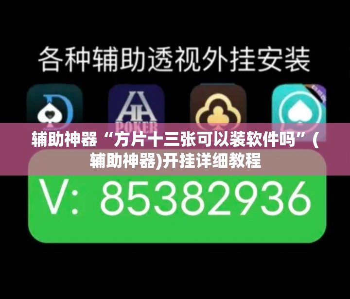 辅助神器“方片十三张可以装软件吗”(辅助神器)开挂详细教程