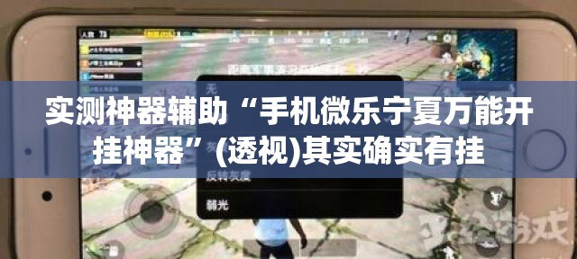 实测神器辅助“手机微乐宁夏万能开挂神器”(透视)其实确实有挂