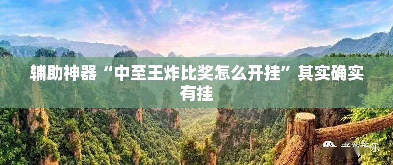 辅助神器“中至王炸比奖怎么开挂	”其实确实有挂
