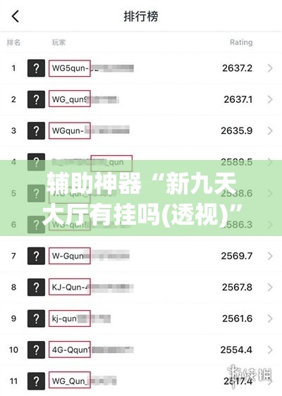 辅助神器“新九天大厅有挂吗(透视)	”开挂辅助脚本+详细开挂安装教程