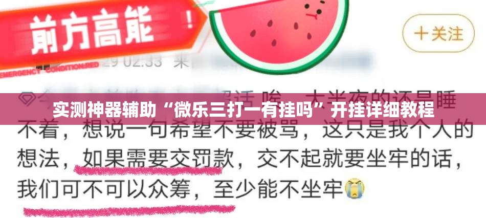 实测神器辅助“微乐三打一有挂吗”开挂详细教程