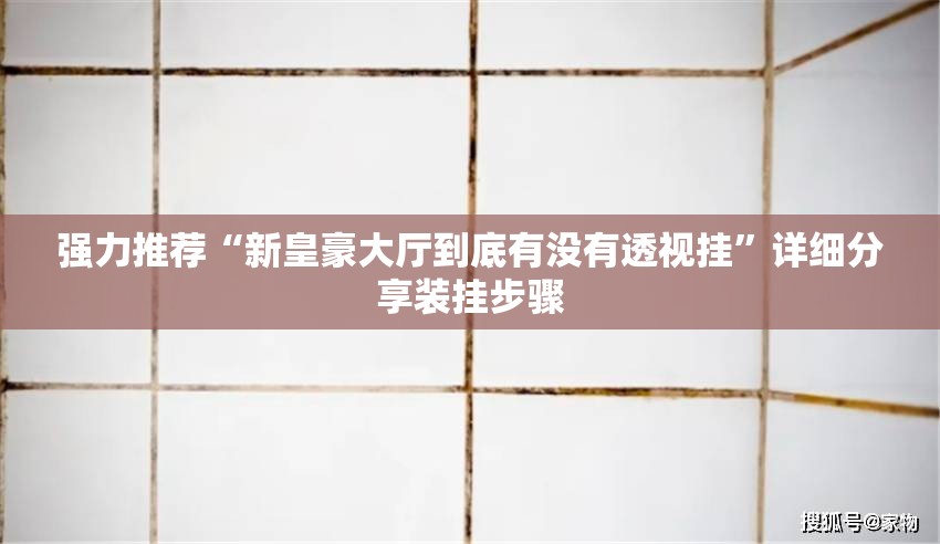 强力推荐“新皇豪大厅到底有没有透视挂”详细分享装挂步骤