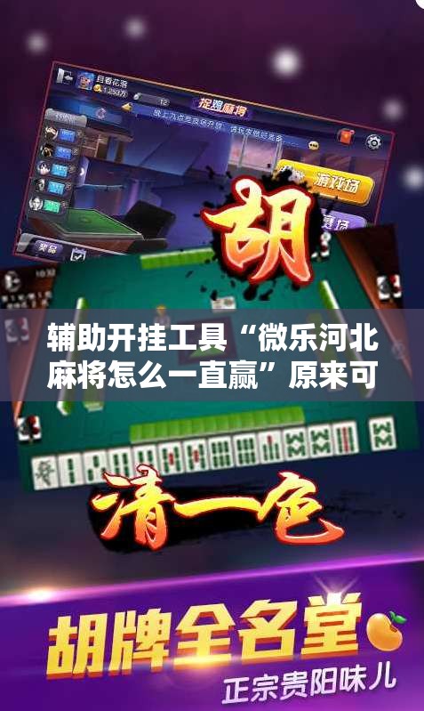 辅助开挂工具“微乐河北麻将怎么一直赢”原来可以开挂
