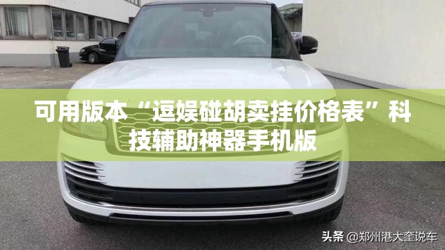 可用版本“逗娱碰胡卖挂价格表”科技辅助神器手机版
