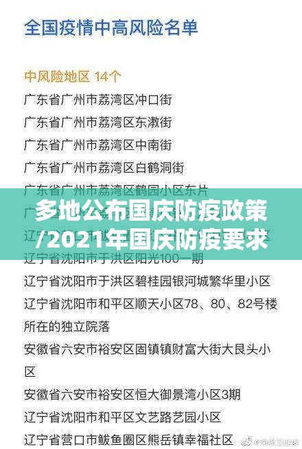 多地公布国庆防疫政策/2021年国庆防疫要求