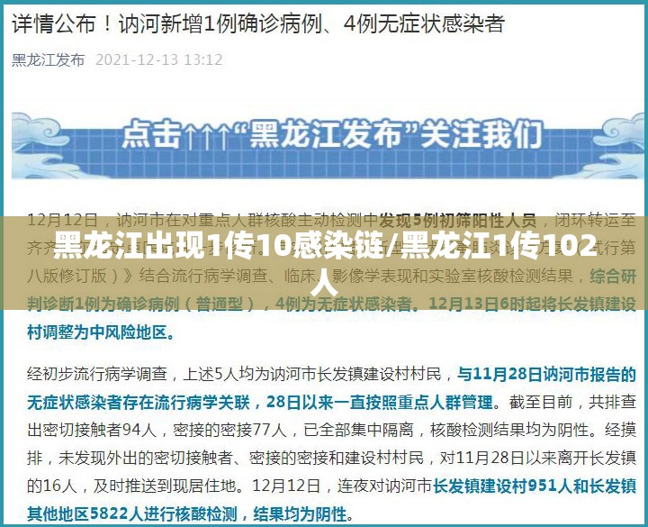 黑龙江出现1传10感染链/黑龙江1传102人