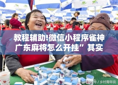 教程辅助!微信小程序雀神广东麻将怎么开挂	”其实确实有挂