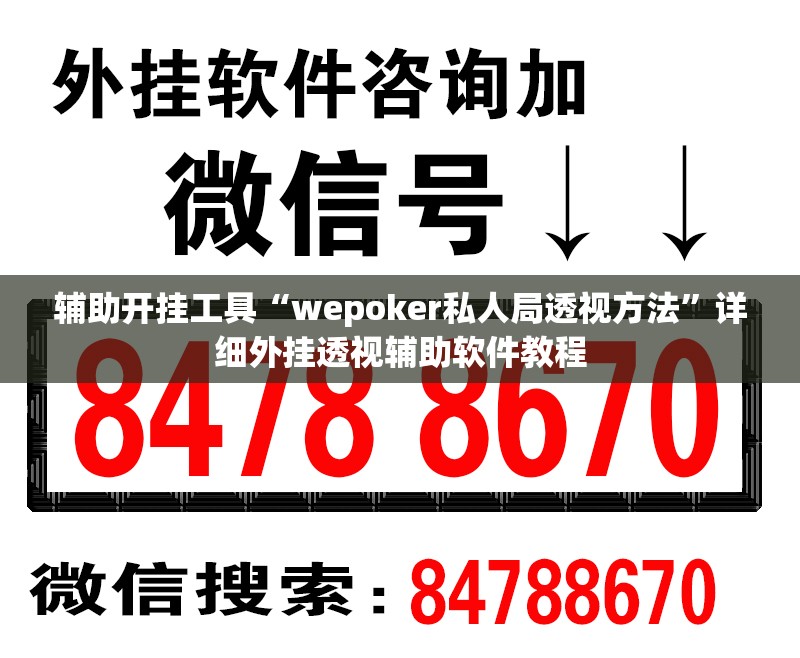 辅助开挂工具“wepoker私人局透视方法”详细外挂透视辅助软件教程
