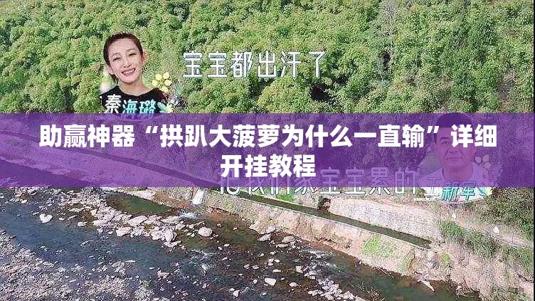 助赢神器“拱趴大菠萝为什么一直输”详细开挂教程
