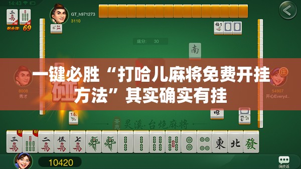 一键必胜“打哈儿麻将免费开挂方法”其实确实有挂