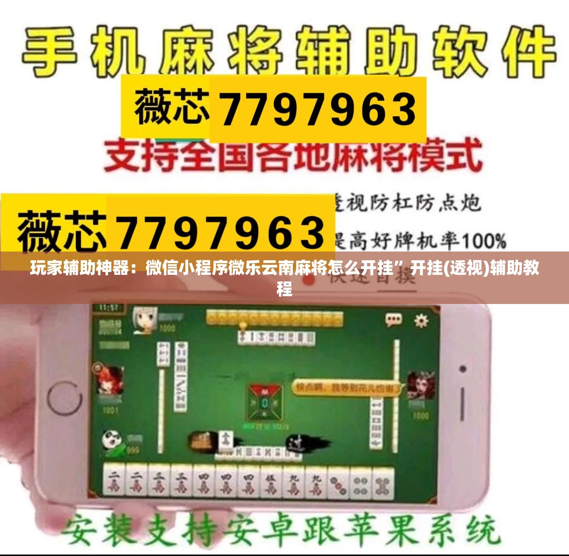 玩家辅助神器：微信小程序微乐云南麻将怎么开挂	”开挂(透视)辅助教程