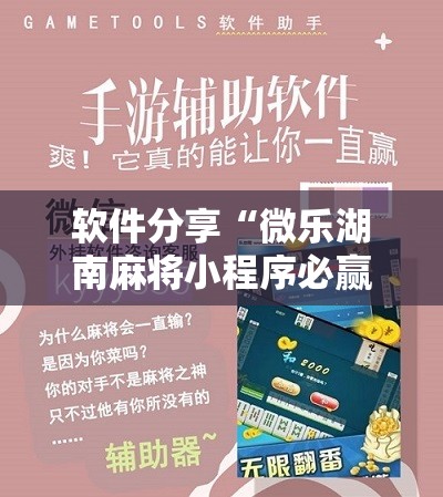 软件分享“微乐湖南麻将小程序必赢方法”2026开挂教程步骤