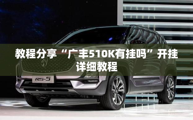教程分享“广丰510K有挂吗”开挂详细教程