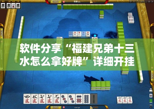 软件分享“福建兄弟十三水怎么拿好牌”详细开挂教程