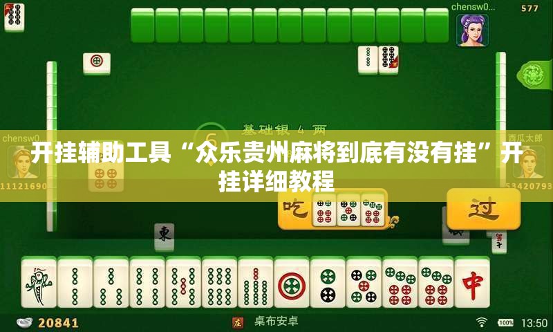 开挂辅助工具“众乐贵州麻将到底有没有挂”开挂详细教程