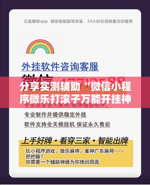 分享实测辅助“微信小程序微乐打滚子万能开挂神器”开挂辅助脚本+详细开挂安装教程