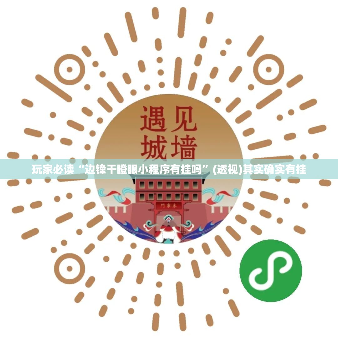 玩家必读“边锋干瞪眼小程序有挂吗”(透视)其实确实有挂