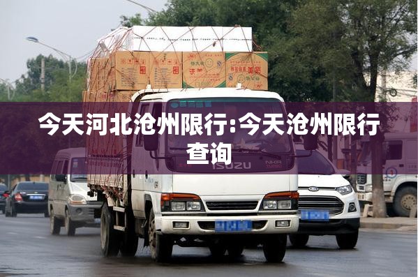 今天河北沧州限行:今天沧州限行查询