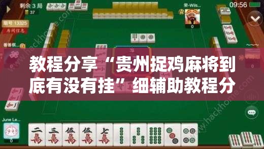 教程分享“贵州捉鸡麻将到底有没有挂”细辅助教程分享