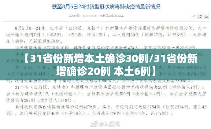 【31省份新增本土确诊30例/31省份新增确诊20例 本土6例】