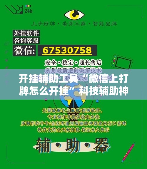 开挂辅助工具“微信上打牌怎么开挂”科技辅助神器手机版