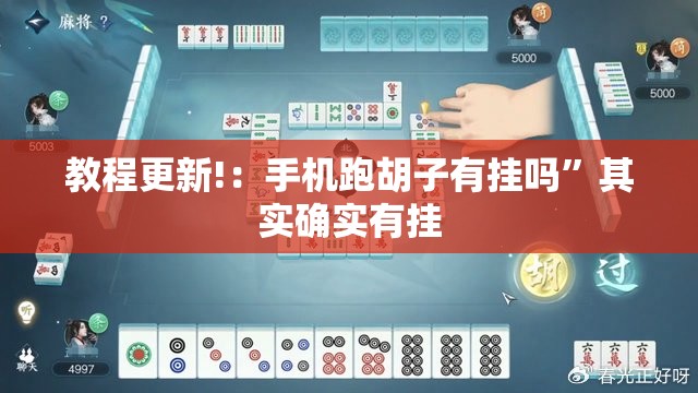 教程更新!：手机跑胡子有挂吗”其实确实有挂