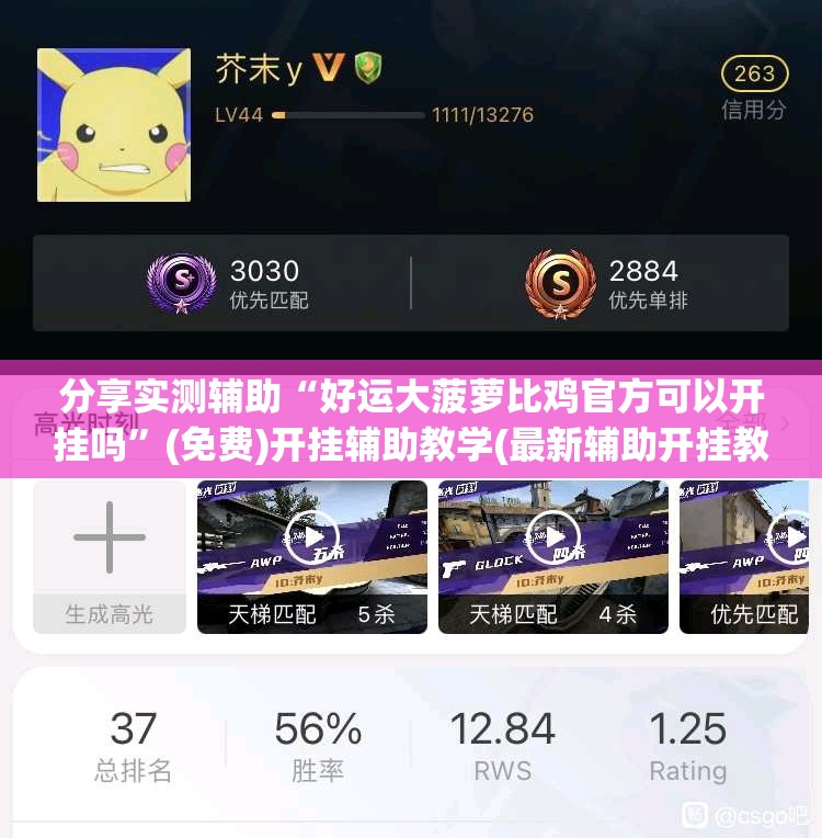 分享实测辅助“好运大菠萝比鸡官方可以开挂吗”(免费)开挂辅助教学(最新辅助开挂教程)