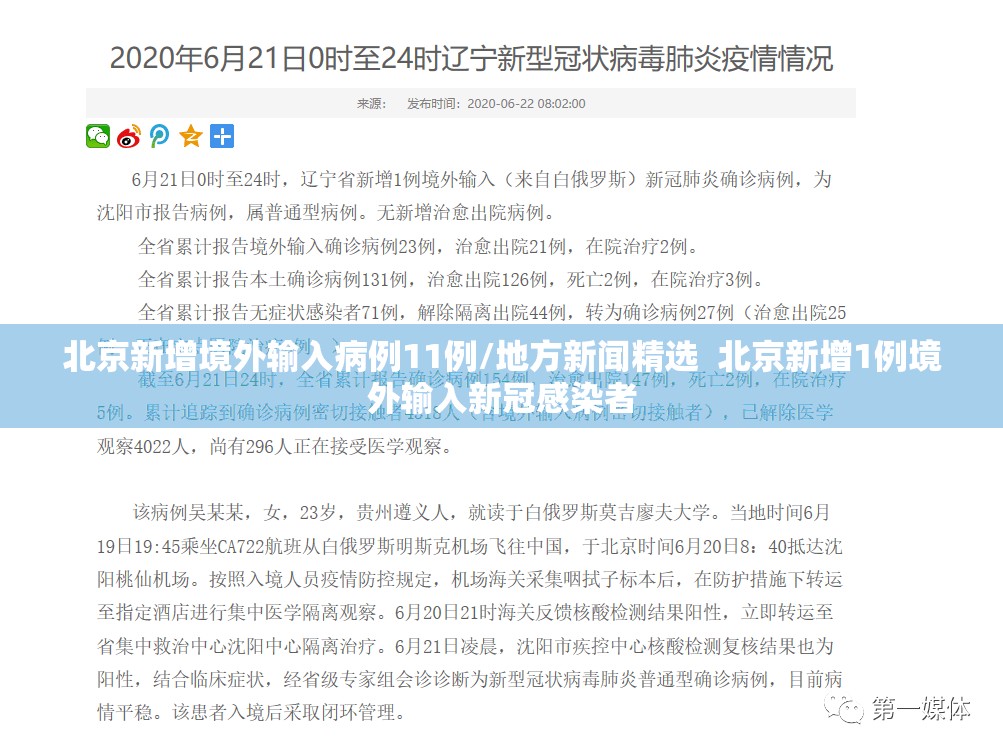 北京新增境外输入病例11例/地方新闻精选  北京新增1例境外输入新冠感染者