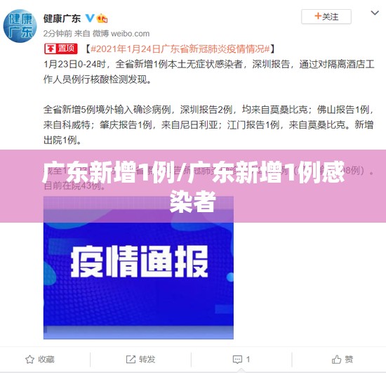 广东新增1例/广东新增1例感染者