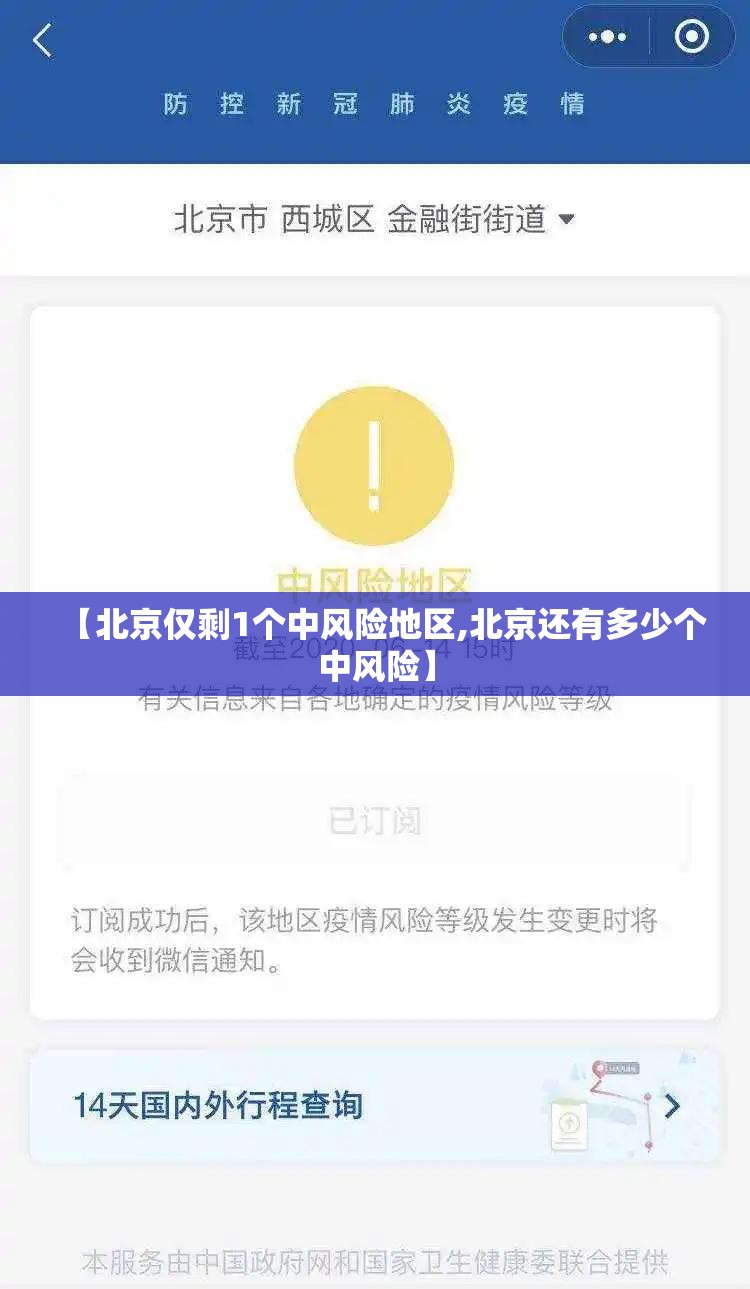 【北京仅剩1个中风险地区,北京还有多少个中风险】