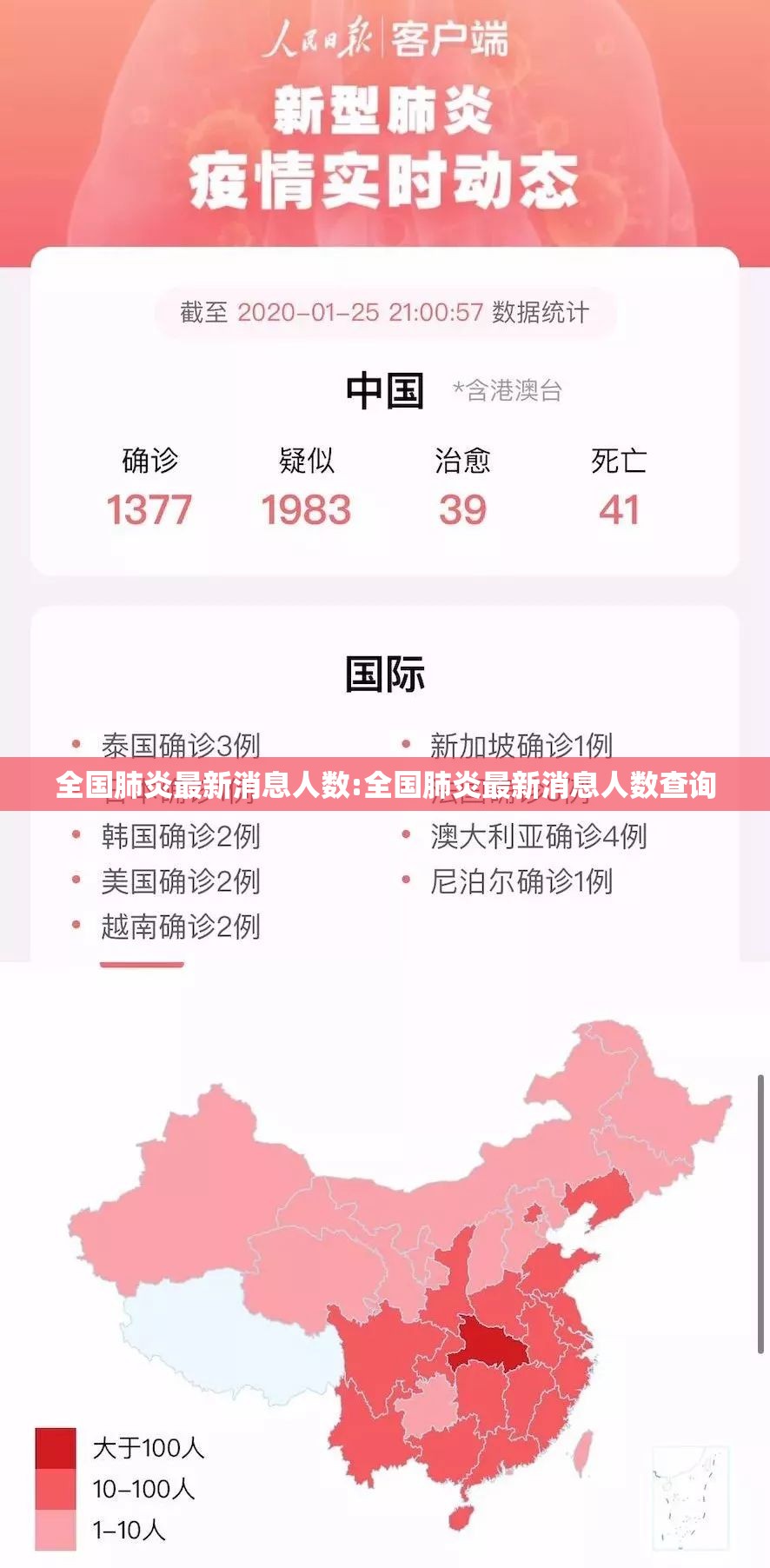 全国肺炎最新消息人数:全国肺炎最新消息人数查询