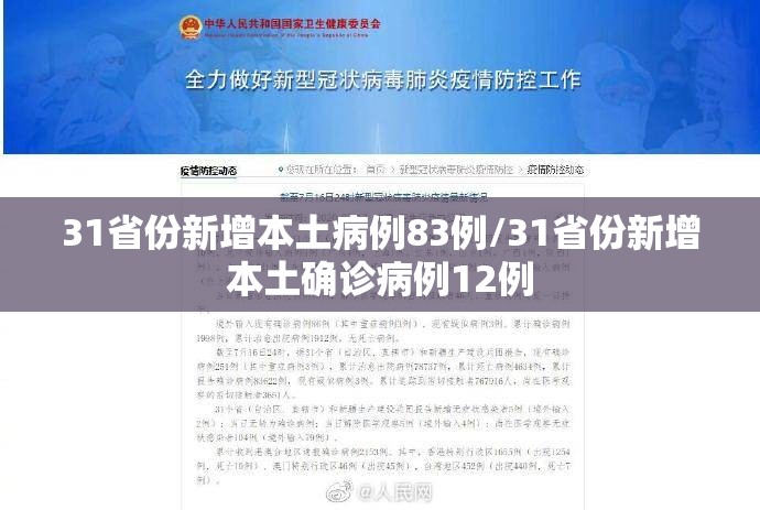 31省份新增本土病例83例/31省份新增本土确诊病例12例