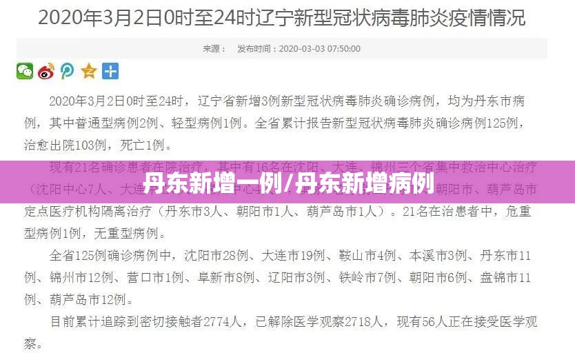 丹东新增一例/丹东新增病例
