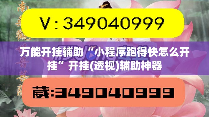 万能开挂辅助“小程序跑得快怎么开挂”开挂(透视)辅助神器