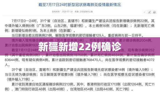 关于新疆新增22例确诊的信息