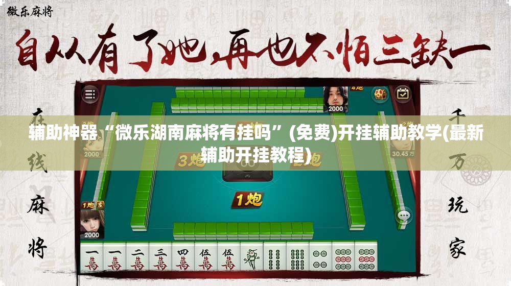 辅助神器“微乐湖南麻将有挂吗”(免费)开挂辅助教学(最新辅助开挂教程)