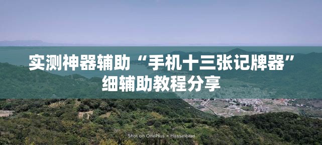 实测神器辅助“手机十三张记牌器”细辅助教程分享